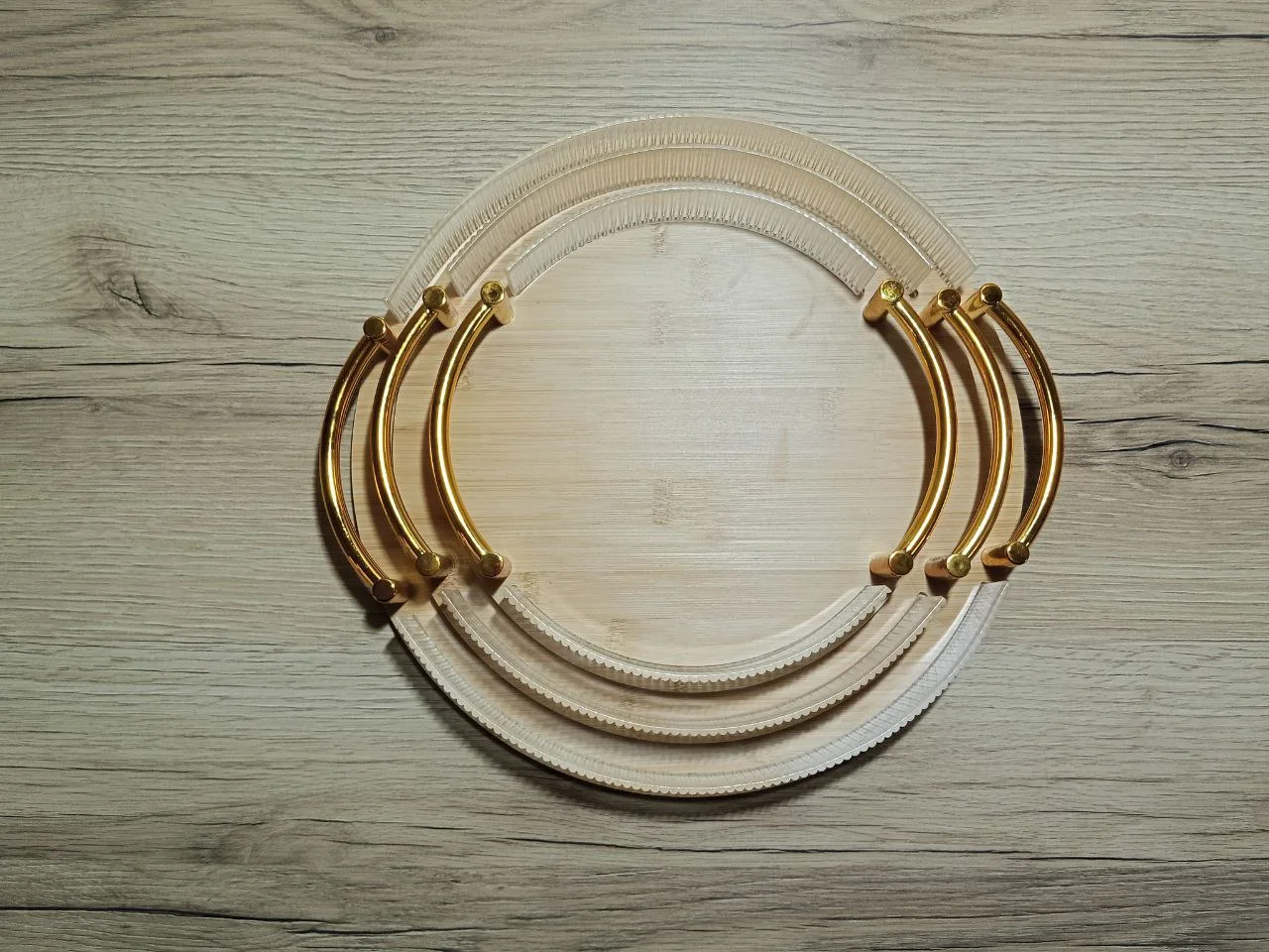 Plateaux Rond En Bamboo