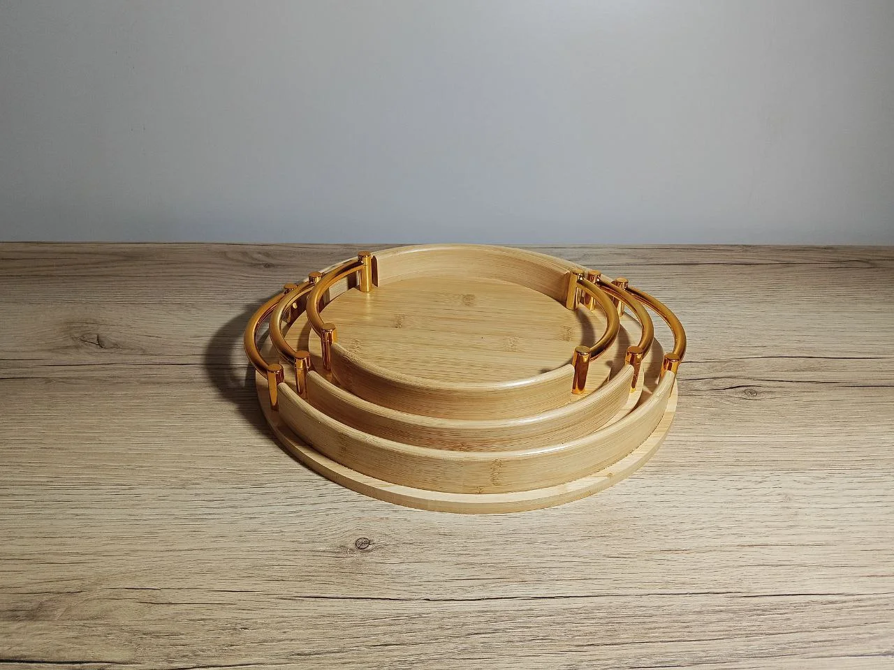 Plateaux Rond En Bamboo
