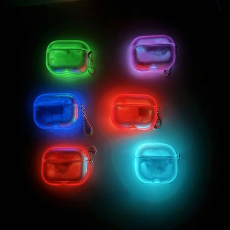 حافظة ايربودز مضيئة بالرمال المتحركة | AirPods Case Quicksand Luminous