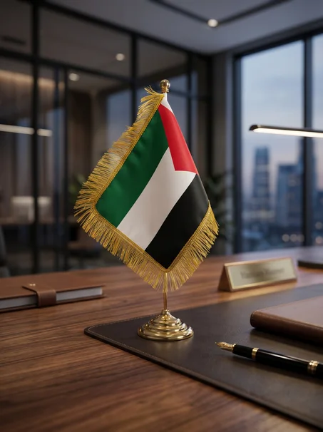 Drapeau de Bureau Prestige – Palestine (40 cm)