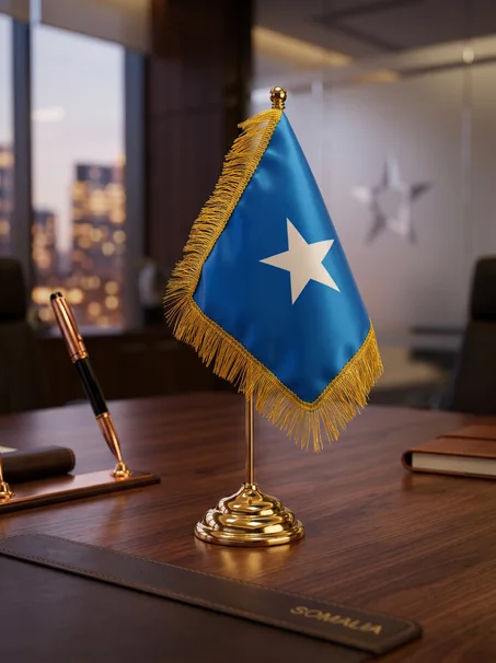 Drapeau de Bureau Prestige – Somalie (40 cm)