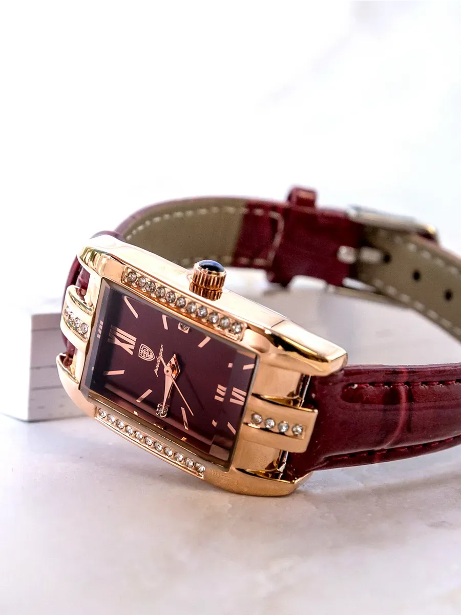 Luxury Red Diamond Watch