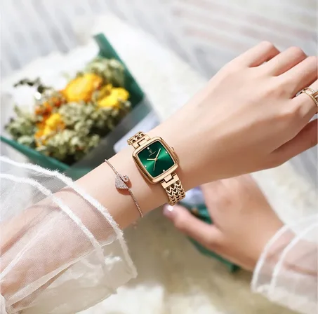 Luxury Green Gold Watch