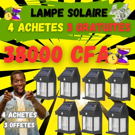 💥Lampe solaire 7 pcs💡⭐Promotion juste Aujourd’hui 🔥