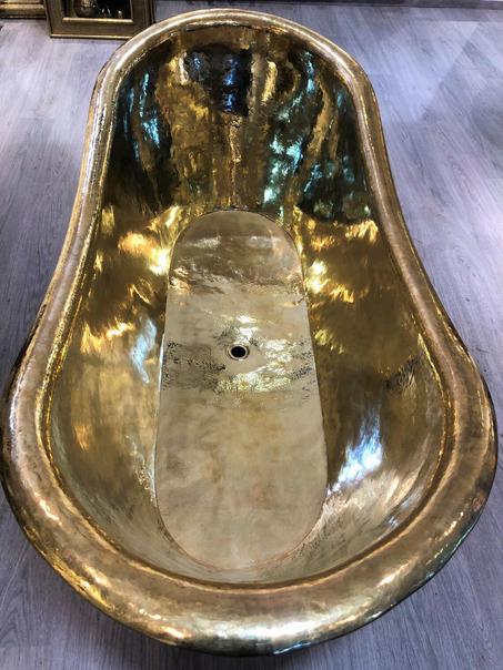 Massif Brass Bathtub, 100% Moroccan bath, designed by NOKKRA Team, made to order bathtub, 69x30x28 inches