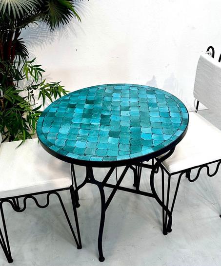 AMAZING MOSAIC TABLE, Moroccan Handmade Table, Zellige Table, Garden Table, Turquoise Mosaic Coffee Table, Tile Table, Mosaic Dining Table MoorishHome      5 out of 5 stars     Returns & exch