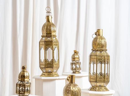 Gold Moroccan Lantern, Moroccan Style Lantern, Hanging Lantern Indoor, Wedding Decoration Lanterns, Nursery Decor | Light Candle Holder