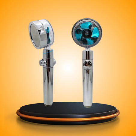 رأس دش موفر للمياه وعالي الضغط مع تصميم دوار بزاوية 360 درجة