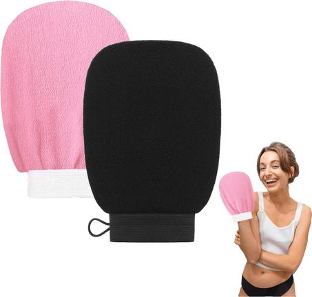 قفازات حمام مغربية للتقشير بدون ألم إزالة الجلد الميت فرك الجسم ا