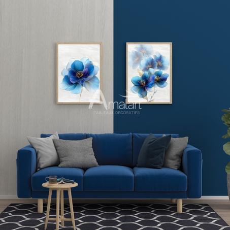 Éclat Bleu — Harmonie Florale Élégante