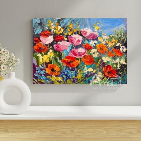 Champ de Coquelicots Éclatants