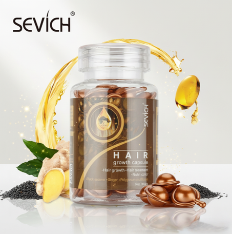 كبسولات نمو الشعر الطبيعية