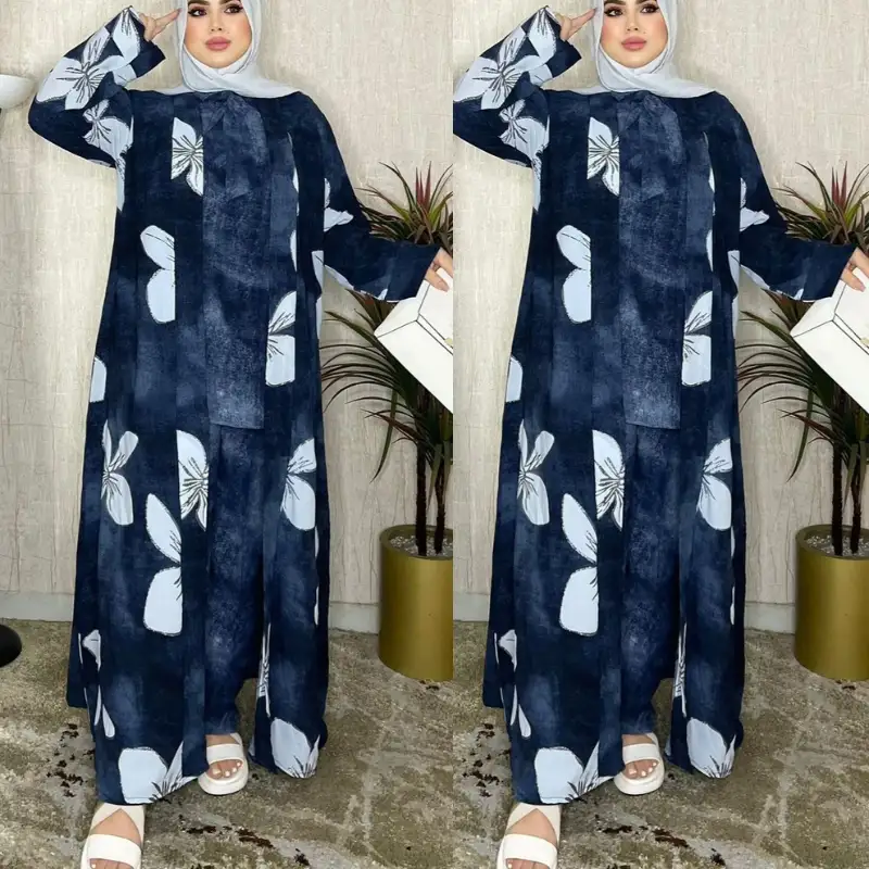 أنصومبل 3 قطع توب كريب جينز