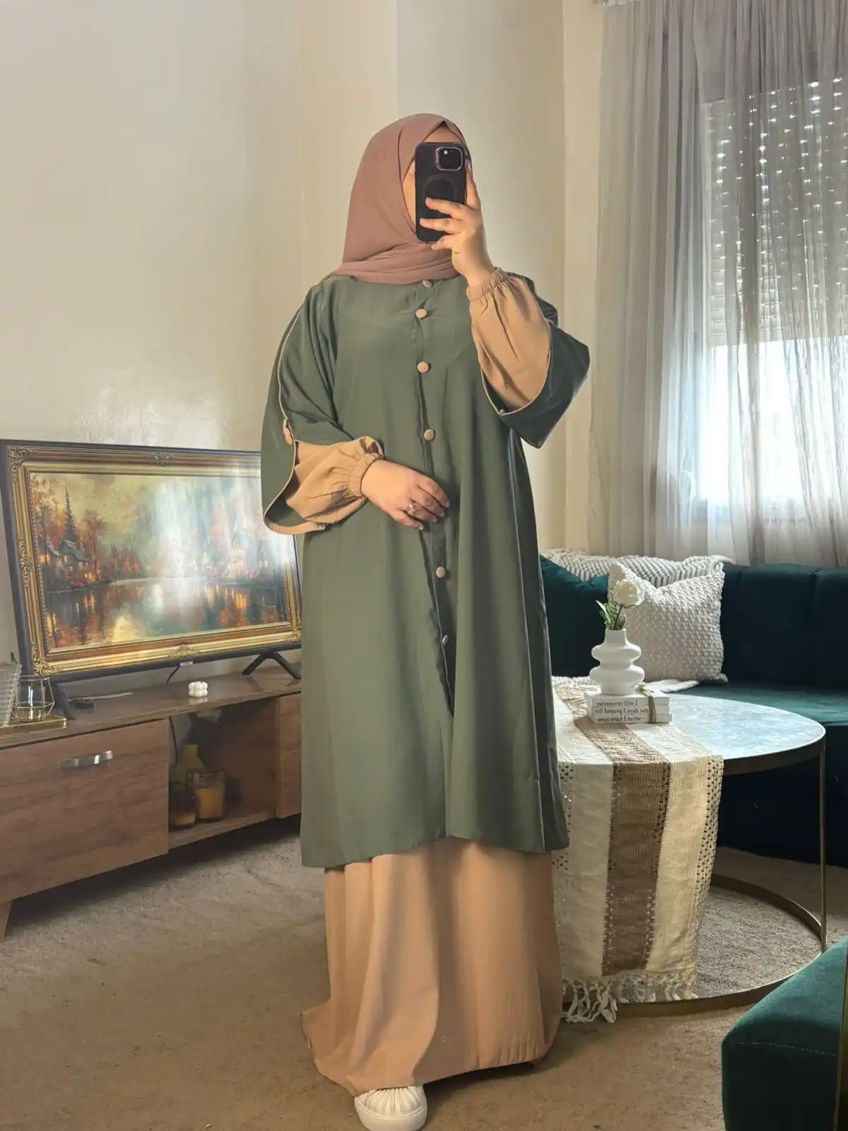 عباية ثوب: كريب جودة ممتازة