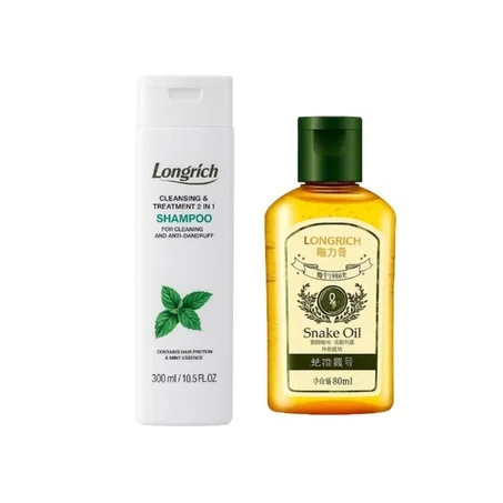 Shampoing Anti-Pelliculaire + Huile de Serpent Réparatrice 💧🔥