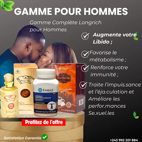 Gamme complète pour hommes