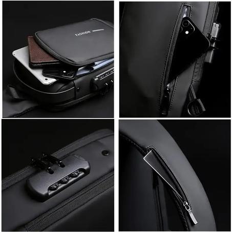 Sacoche antivol en cuir