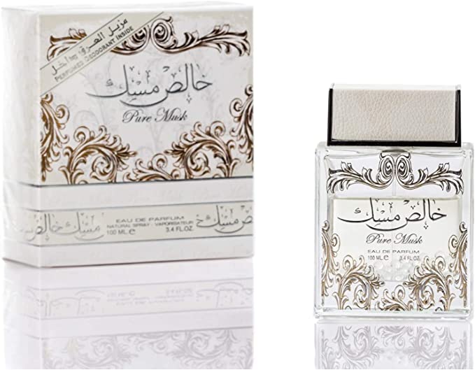 Khalis Musk by Lattafa for Unisex Giftset, Eau de Parfum 100ml and Deodorant Spray 50ml