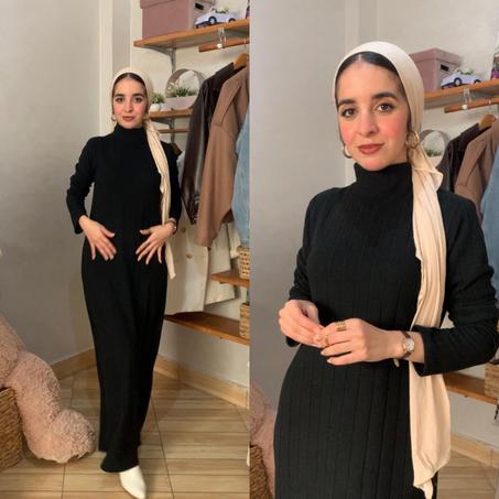 فستان صوف maille