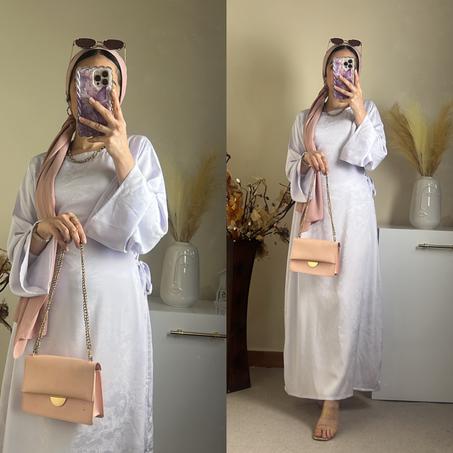 فستان انيق باللون البنفسجي