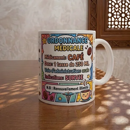 MUG ORDONNANCE COLOREE