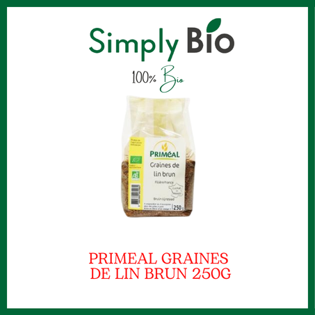 PRIMEAL GRAINES DE LIN BRUN 250G