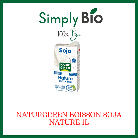 NATURGREEN BOISSON SOJA NATURE 1L