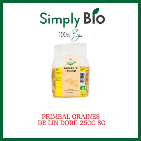 PRIMEAL GRAINES DE LIN DORE 250G SG
