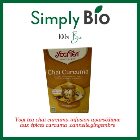 yogi tea chaï curcuma , canelle , gingembre