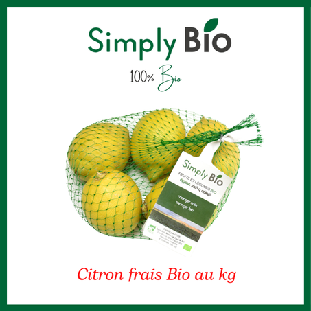 Citron frais Bio au kg