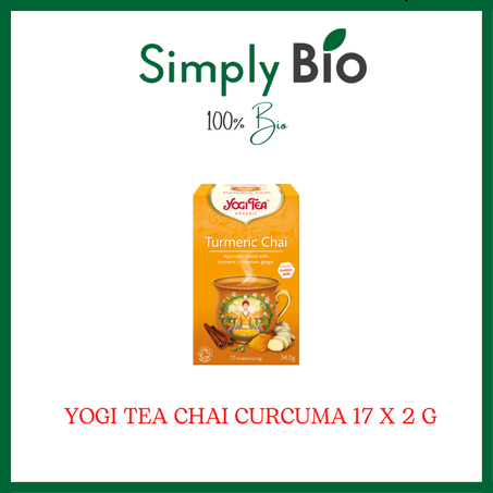 YOGI TEA CHAI CURCUMA 17 X 2 G