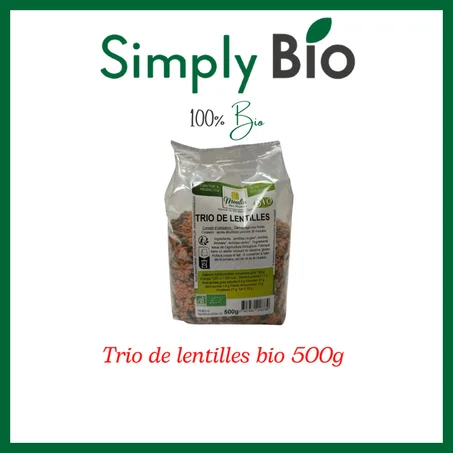 trio de lentille bio 500g