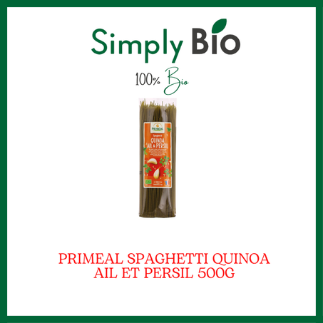 PRIMEAL SPAGHETTI QUINOA AIL ET PERSIL 500G