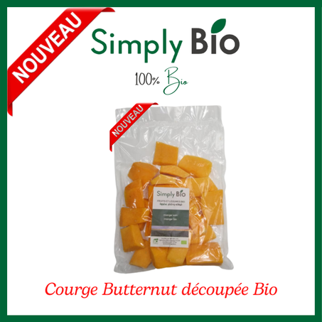 Courge Butternut découpée Bio