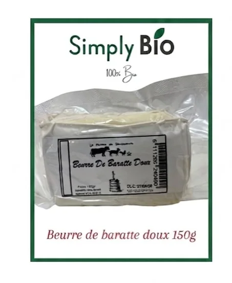 beurre de baratte doux 150G