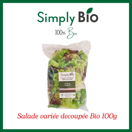 Salade variée decoupée Bio 100g