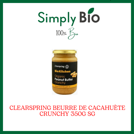 CLEARSPRING BEURRE DE CACAHETTE 350 G SG