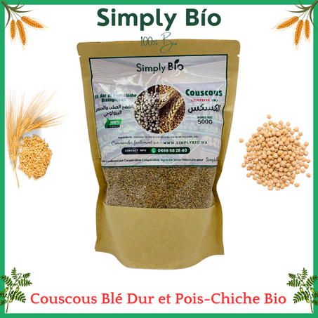 Couscous Blé Dur et Pois-Chiche Bio