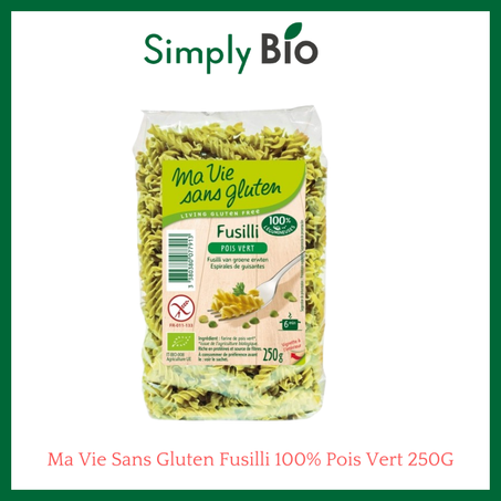 Ma Vie Sans Gluten Fusilli 100% Pois Vert 250G