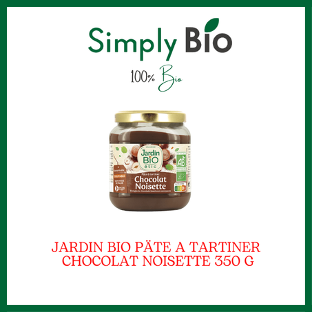JARDIN BIO PÄTE A TARTINER CHOCOLAT NOISETTE 350 G