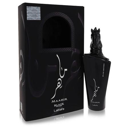 MAAHIR BLACK EDITION Lattafa perfume para hombre 100ml