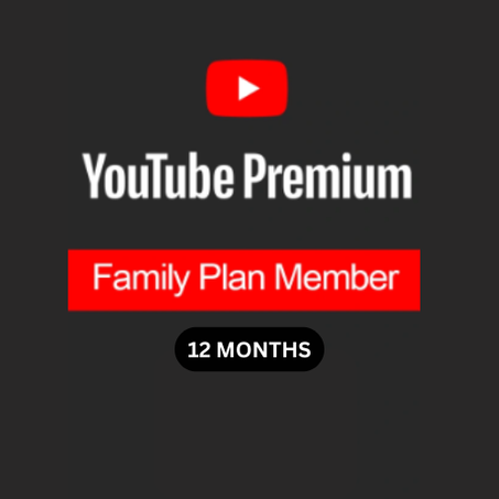 YouTube Premium Family – 12 Months