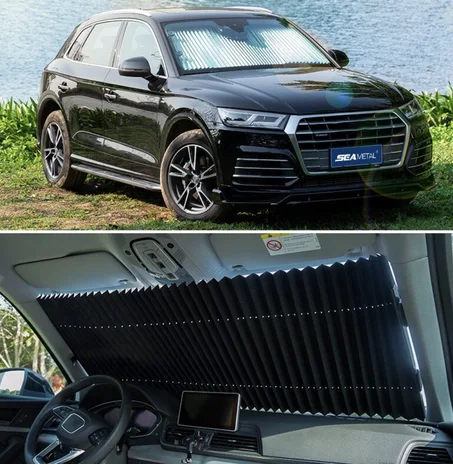 Automotive Window Sunshade ( مظلة سيارة داخلية للحماية من اشعة الشمس )