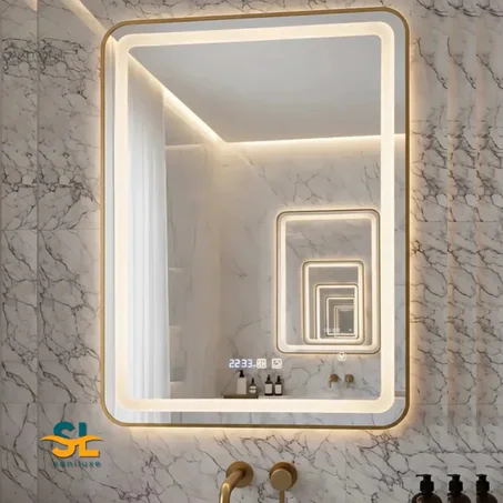 Miroir LED Rectangle Vertical – Idéal Petits Espaces