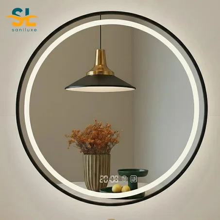 Miroir LED Ronde Éclairage Anti-buée – Salle de Bain Moderne