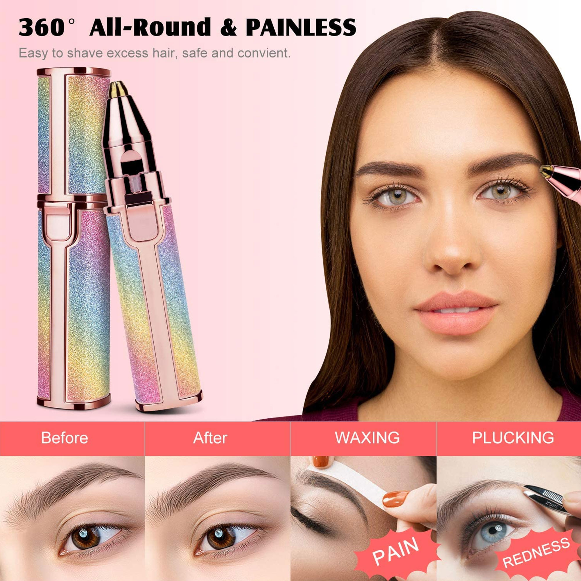 ماكينة تشذيب الحواجب القابلة لإعادة الشحن