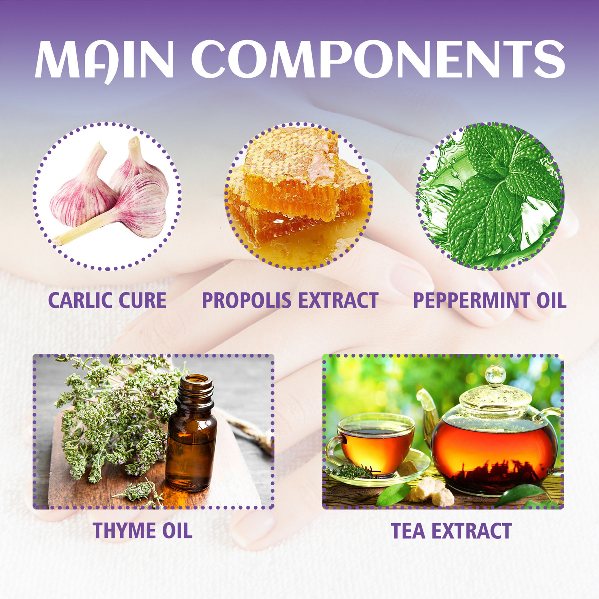 بخاخ مضاد للفطريات للأظافر لليدين والقدمين