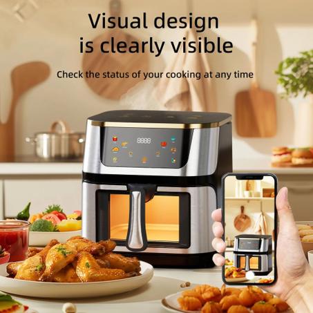 🎀 مقلاة هوائية رقمية سعة 13.5 لتر مصنوعة من الفولاذ المقاوم للصدأ 🎀