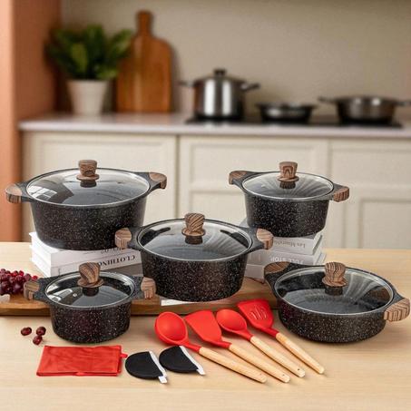 🎀مجموعة أواني طهي مكونة من 17 قطعة🎀