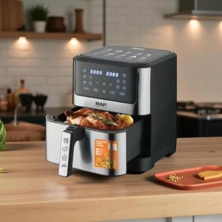 🎀 مقلاة هوائية دون زيت بواجهة من الانوكس المقاوم للصدأ 🎀